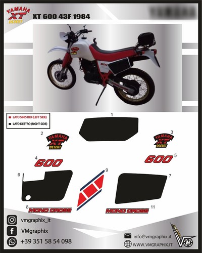 Kit completo adesivi 600 - completo,