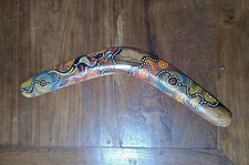 Boomerang in legno, costruito a mano firmato Valdo Australia Aborigeni handmade 