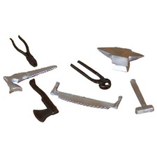Attrezzi da lavoro in ferro set da 7 pezzi 6cm