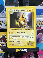 Pokemon Lt. Surge Raichu 28/132 Rara | Gym Heroes Vintage | Near Mint