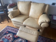 Divano pelle posti con - pelle,
