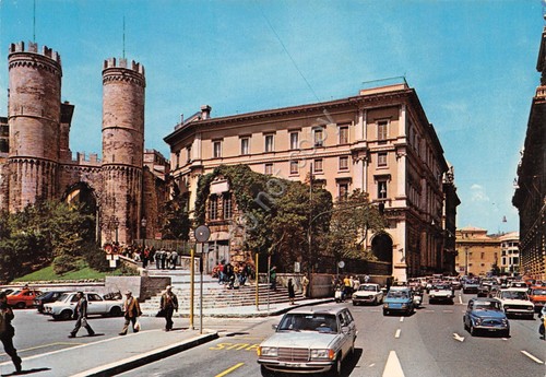 Cartolina genova torri - cartolina,