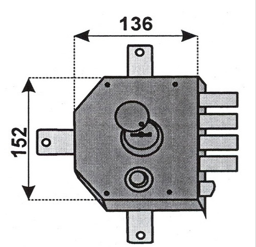 Auno 1550 serratura per - serratura,