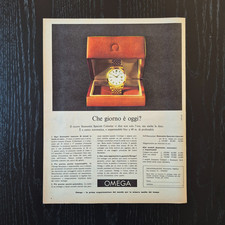 1962 Omega Seamaster Calendar - Original AD Advertising 26x33 Pubblicità Vintage