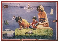 Scena familiare surreale arte