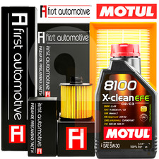 Kit Tagliando Per Renault Clio IV 0.9 Tce Dal 2012 3 Filtri+4LT Olio Motul 5W30