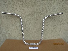 NUOVO MANUBRIO BICI LOWRIDER CROMATO QUADRATO RITORTO PER 20'' LOWRIDER, TRICICLO