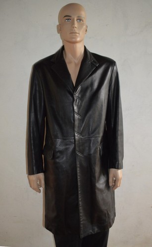 Cappotto uomo nero lungo - cappotto, vera