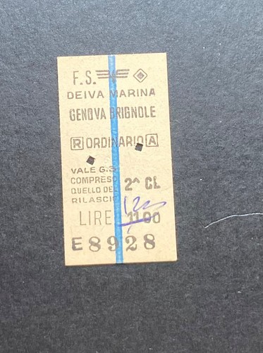 Biglietto ticket edmonson - biglietto,