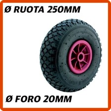 Ruote per carrelli ruota carrello pneumatica portapacchi portatutto Ø 260mm