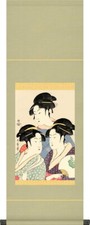 Hanging scroll Three beauties