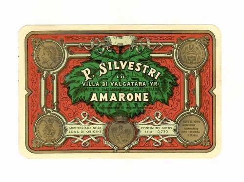 Etichetta vintage originale