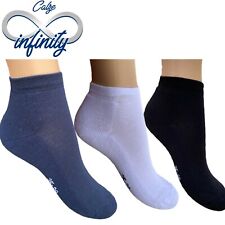 12Paia Calzini Fantasmini Uomo Donna in Puro Cotone Soft Sport Lavoro Qualità