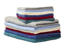 Set 12 Pezzi Asciugamani + Ospite Bagno in Spugna 6+6 Viso+Ospite Cotone 100%