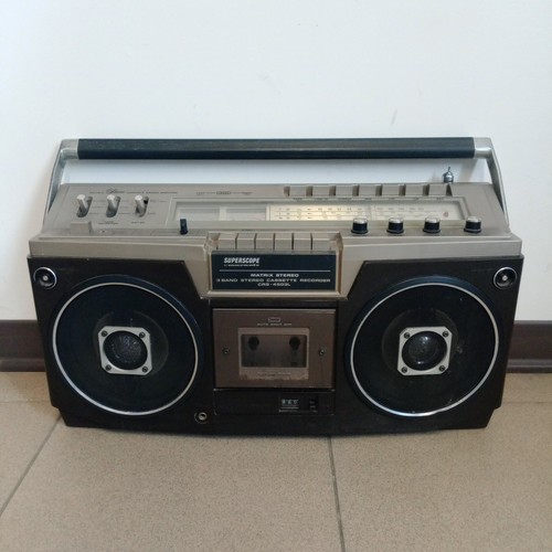 Stereo radio cassette boombox - radio,