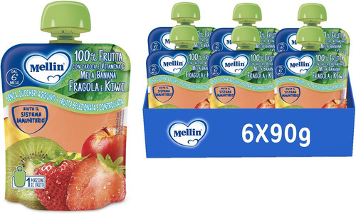 Pouch merenda 100 fragola - merenda, e