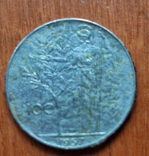 Rara moneta 100 - lire, 1957