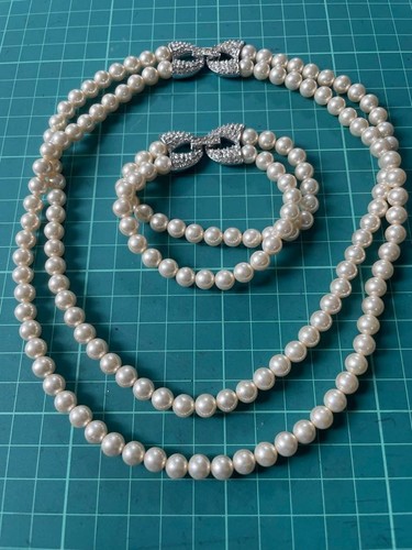 Collana bracciale perle - e,