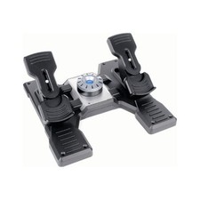Saitek Pedaliera simulatore volo G Pro Rudder Pedals Black e Silver 945 000005