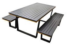 Set tavolo e panche da birreria LIZZANELLO in alluminio NON pieghevole.