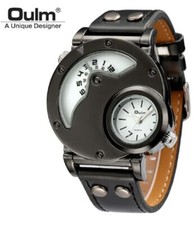 Orologio Uomo OULM Art Designer Brand Watch Quartz • Acciaio Inox