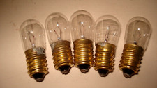 5 Lampadine 14 volt 5 watt Incandescenza LUMINARIE   bianche