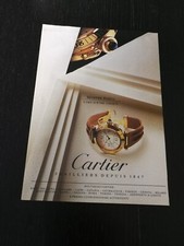 1993 CARTIER MONTRE PASHA ORO OROLOGIO PUBBLICITA EPOCA VINTAGE AD
