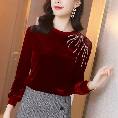 Camicia donna business velluto