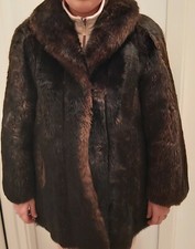 pelliccia di castorino come nuova taglia 46-48,  lavorazione artigianale 