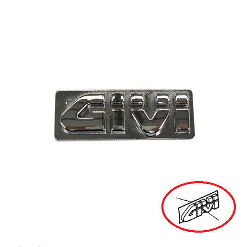 Scritta incastro givi cromata - scritta,