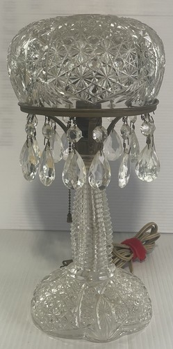 Lampada antica abcg con prismi - abcg,