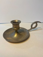 Bugia porta candela in ottone
