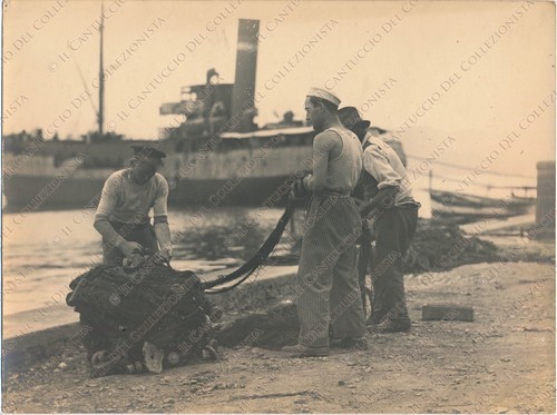 Fishermen with nets fishing
