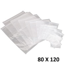50X Sachet Zip Plastique 80x120mm 8x12cm Transparent Pochon Pochette 50u