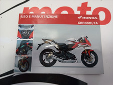 MANUALE USO E MANUTENZIONE HONDA CBR 600F/FA 2011-2013