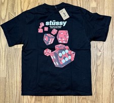 T shirt Stussy uomo nera