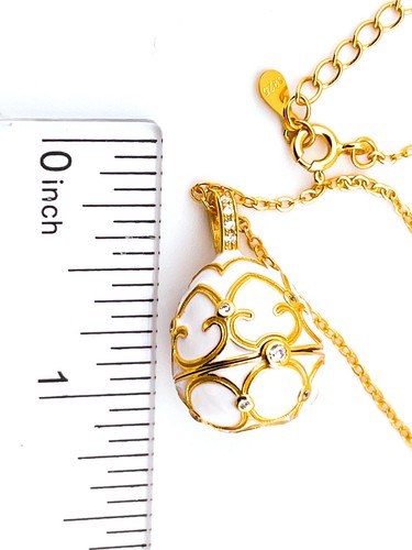 Collana faberge argento uovo - faberge,