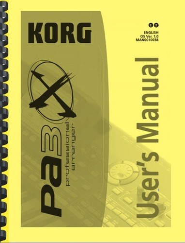 Tastiera korg pa3x manuale - korg,