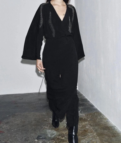 Abito maxi kimono zara - maxi, zw