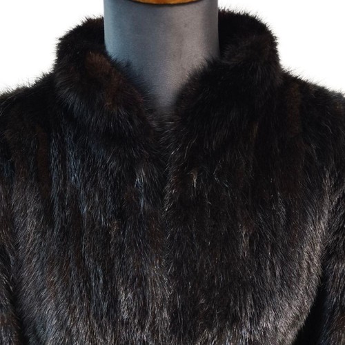 Cappotto saga visone argento - cappotto,