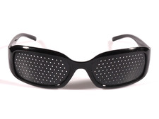 PRL) OCCHIALI STENOPEICI ANTI MIOPIA RASTERBRILLE PC TV LUNETTE PINHOLE GLASSES