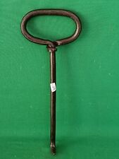 ANTICO GRANDE UNCINO GANCIO TIRABALLE SACCHI MANIGLIA IN FERRO BATTUTO. CP9