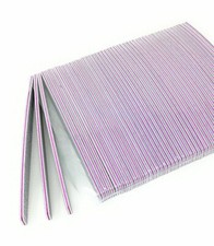 50 X LIME MEZZA LUNA BILATERALE GRANA 100/180 PER RICOSTRUZIONE UNGHIE NAIL ART