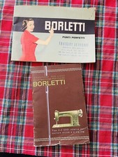 2 vecchi cataloghi macchine da cucire BORLETTI anni 50