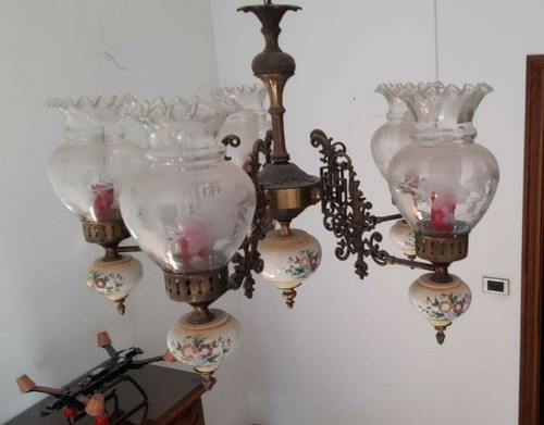 Lampadario epoca bellissimo - d'epoca,