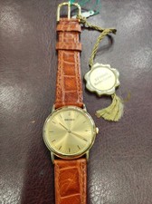 Orologio SEIKO Oro18kt/Pelle Quartz Nuovo Mai Indossato 32mm