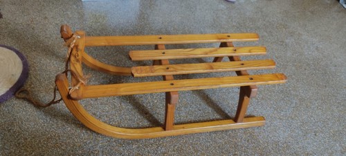 Slittino legno epoca - slittino, d'epoca