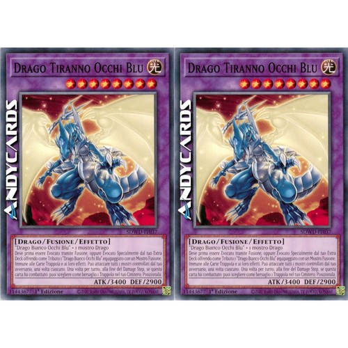 Drago tiranno occhi blu - blu, 2x