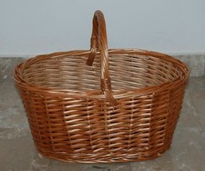 Cesto in vimini legna pellet funghi ortaggi giochi 42x28x h.33 cm Robusto