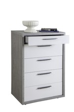 Cassettiera 5 cassetti cemento